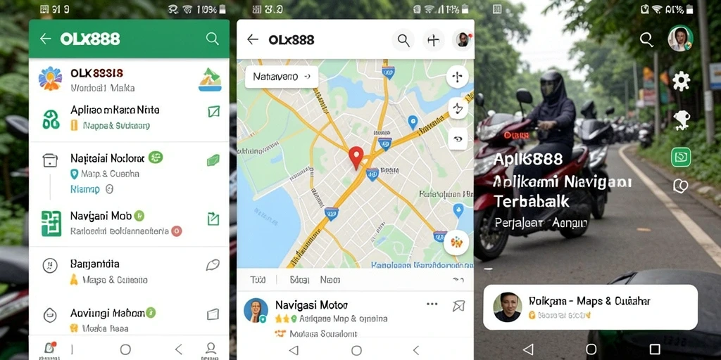 Antarmuka OLX888 yang intuitif dan mudah digunakan untuk Navigasi Motor.
